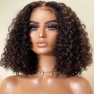 Perruque Brésilienne kinky curly 4x1 180%