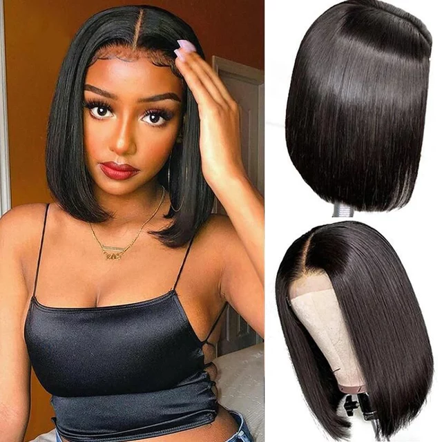 Indian wig, smooth, size 10 with 4x4 closure - Glamyne Hair